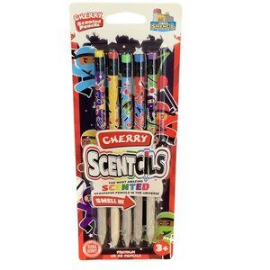 Scentco Cherry Scented Pencils Scentcils Factory 5 Pack HB #2 Premium